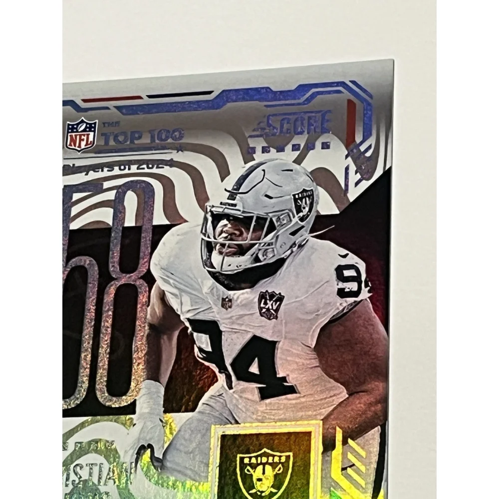 Christian Wilkins Raiders Football Card #58 Top 100